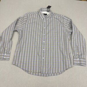 Rag & Bone Shirt Mens XXL Plaid Fit 2 Button Down Preppy Casual